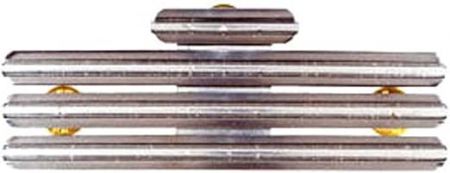 TIGHT RIBBON MOUNT - Holds 10 in "V" HOLDER - 4 ROWS of 3, Top Row for 1.